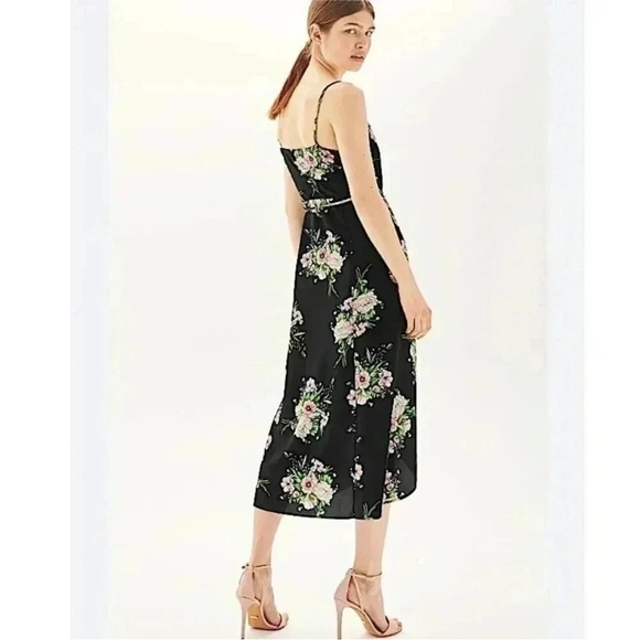 Topshop Black Floral Maxi Dress - Picture 2 of 7
